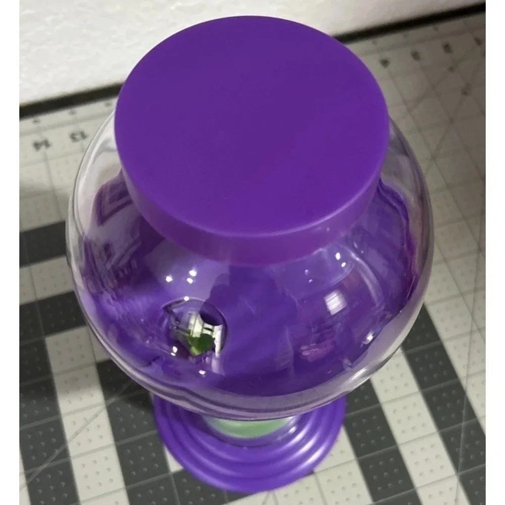 Chuck E Cheese Gumball Machine Marble Candy Purple Green Plastic Fun Toy